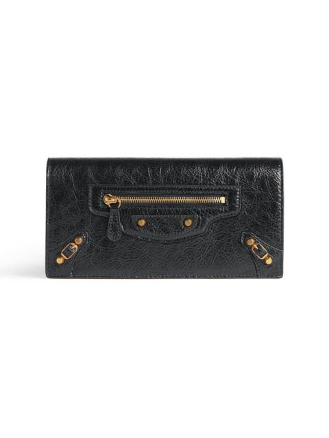 BALENCIAGA Women's Le City Money Long Wallet in Black