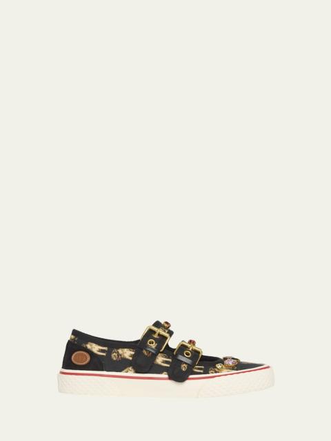 Valentino Dollyboard St. Petit Charles Double-Strap Sneakers