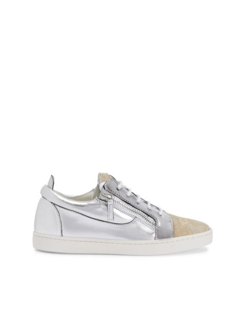 Giuseppe Zanotti Nicki metallic leather sneakers