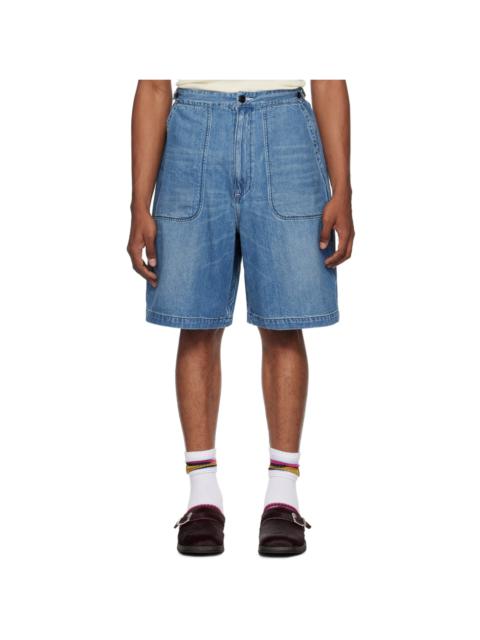 Indigo Work Denim Shorts