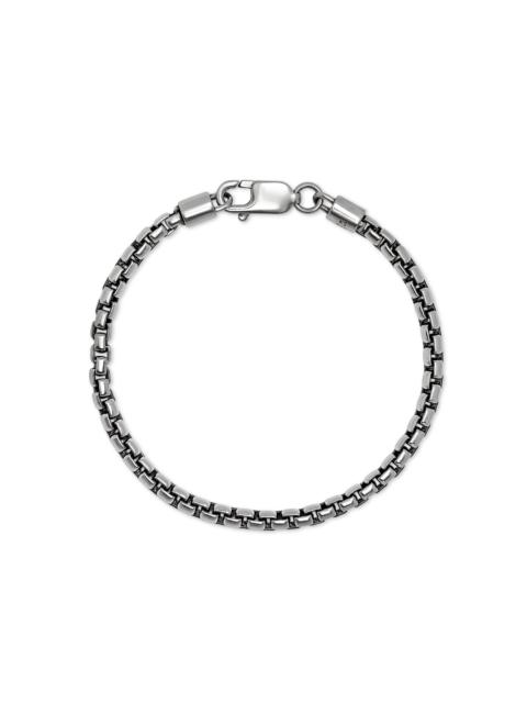 KENDRA SCOTT Beck Round Box Chain Bracelet in Oxidized Sterling Silver