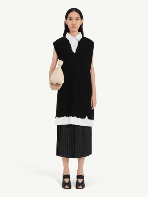 MM6 Maison Margiela Distressed knit vest dress