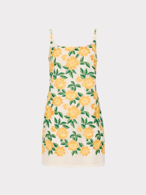 MILLY Maria Embroidered Mini Dress