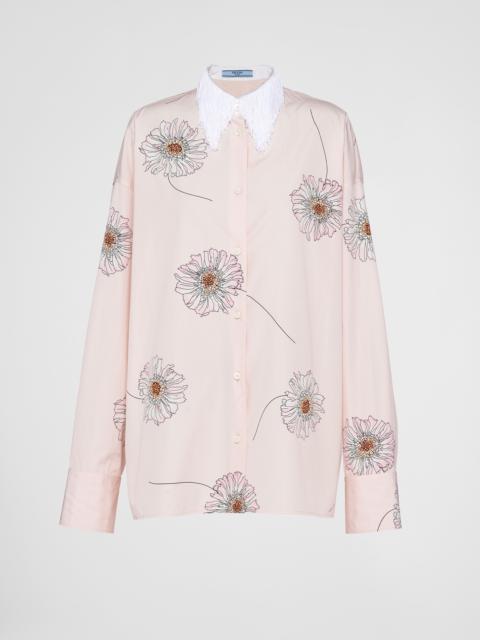 Prada Printed poplin shirt