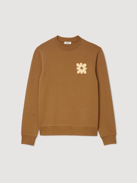 Sandro SWEATSHIRT WITH FLOWER PATCH