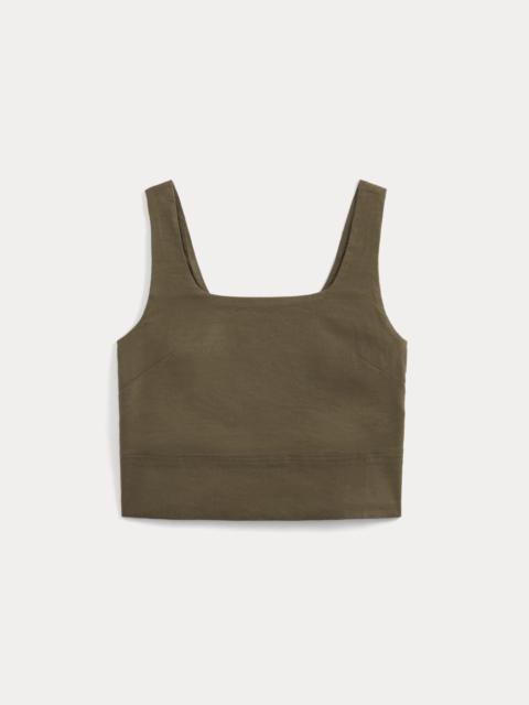 EVERLANE SQUARE TANK IN STRETCH LINEN