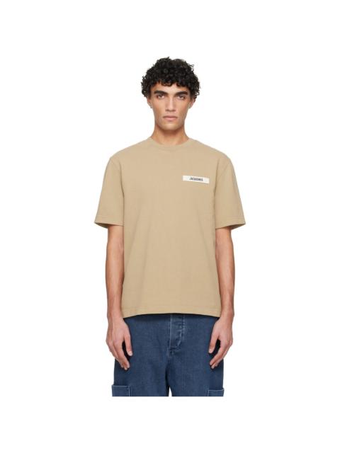 JACQUEMUS Beige 'The Gros Grain' T-shirt