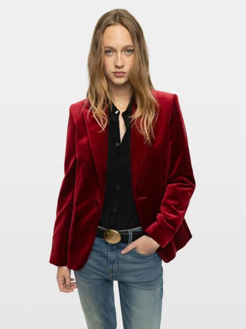 Zadig & Voltaire Vavy Velvet Blazer