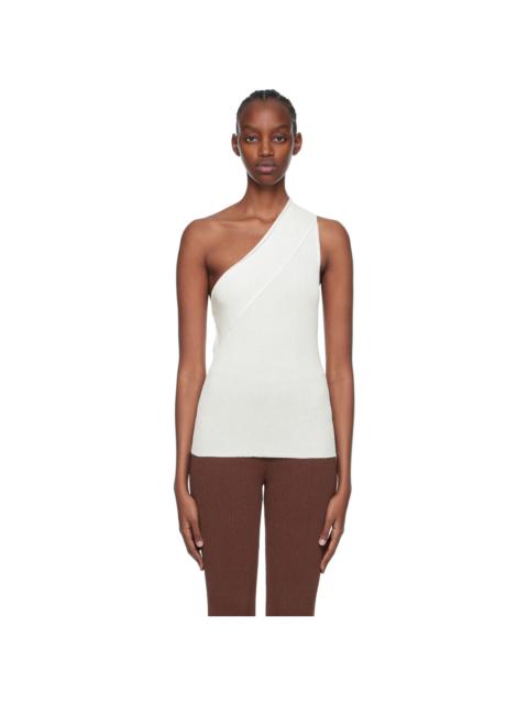 AERON White Delhi Tank Top