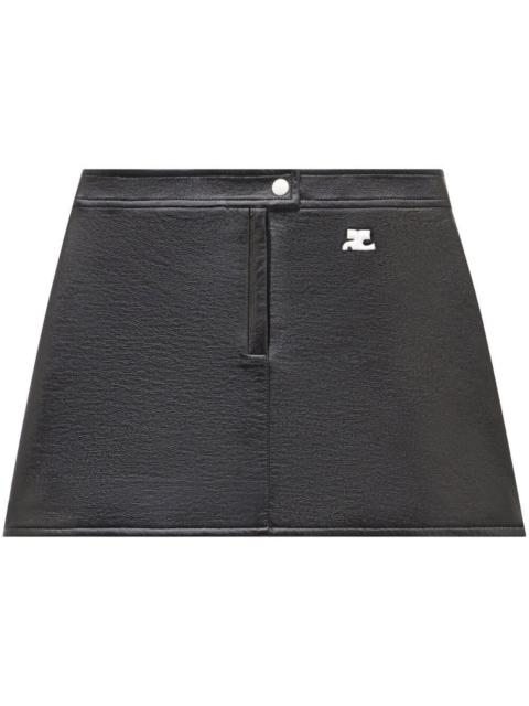 courrèges VINYL RE-EDITION MINI SKIRT