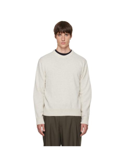 SOLID HOMME Gray Wool & Cashmere Sweater