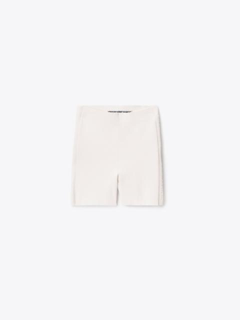 Alexander Wang debossed logo bike short