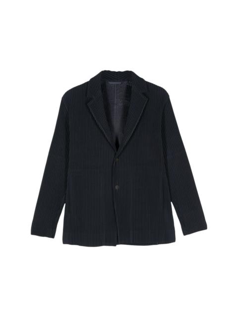 plissé-effect blazer