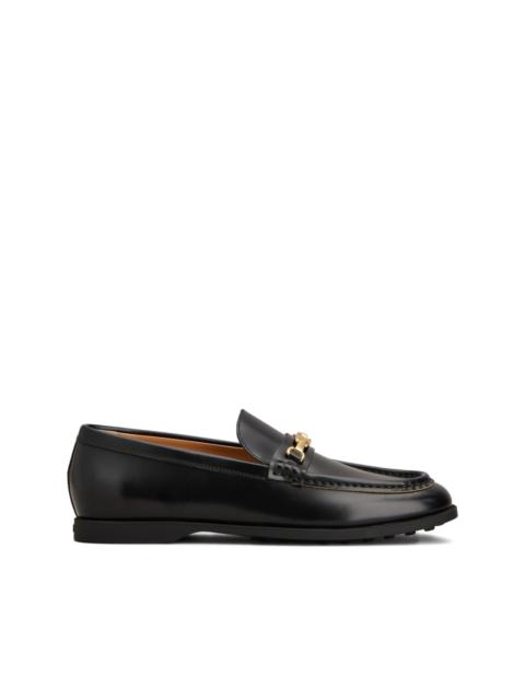Tod's gold-tone hardware loafers