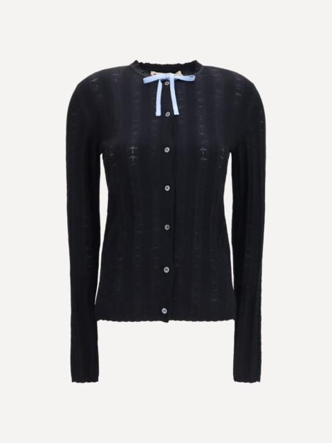 Marni Wool and silk Cardigan with bow
