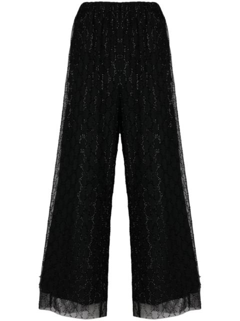 GUCCI GG crystal-embellished trousers