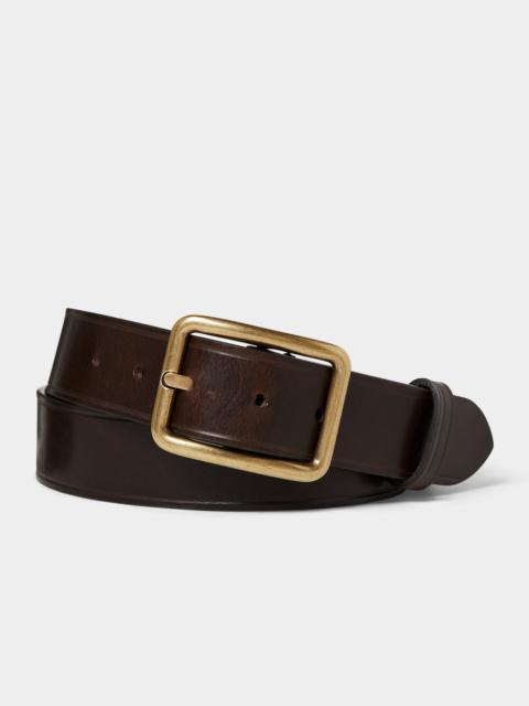 TODD SNYDER Italian Wide Leather Belt