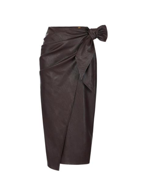 ELISABETTA FRANCHI skirt with sash belt