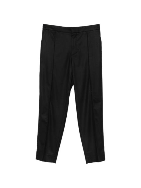ZEGNA elasticated-waistband pressed-crease trousers