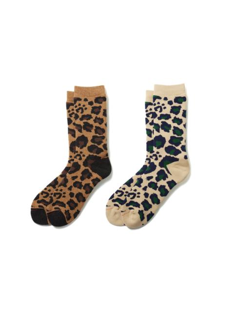 ROTOTO® Pile Leopard Crew Socks