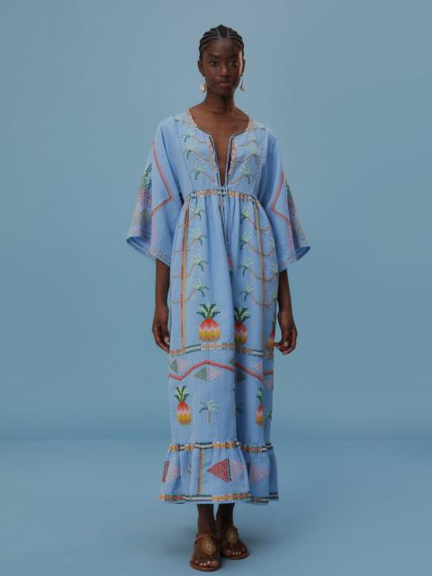 FARM RIO Embroidered Pineapple Cover-Up