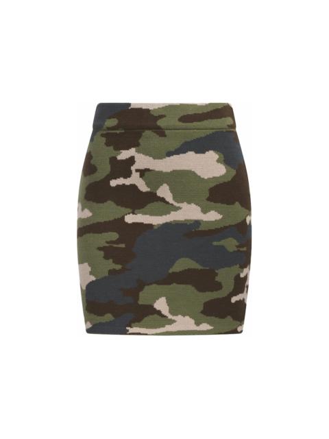 adidas adidas Ivy Park Ribbed Skirt AOP Camo