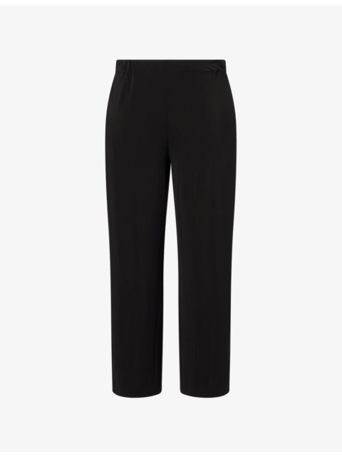 ISSEY MIYAKE Drape Straight-Leg Jersey Trousers
