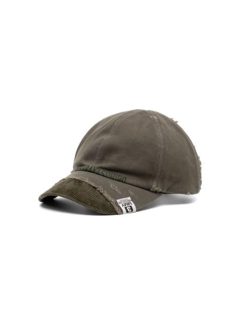 frayed detailing cap