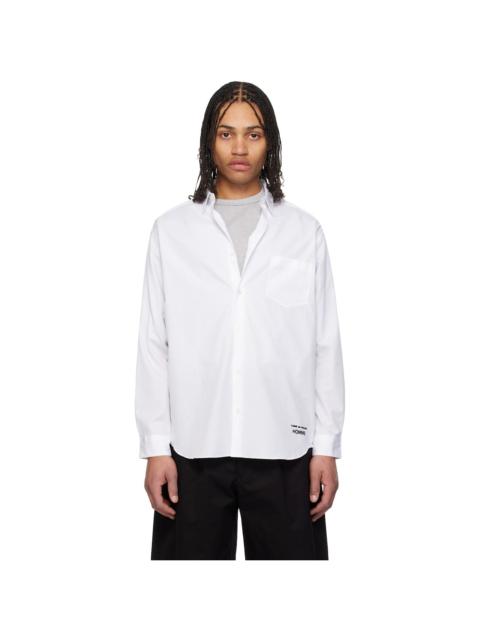Comme des Garçons Homme White Cotton Broad Shirt