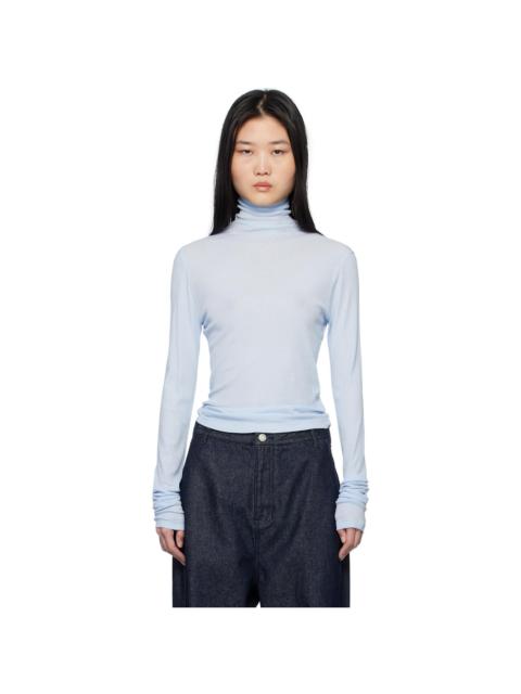 LE17SEPTEMBRE Blue Sheer Turtleneck