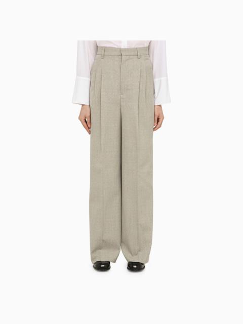 Light grey wool trousers