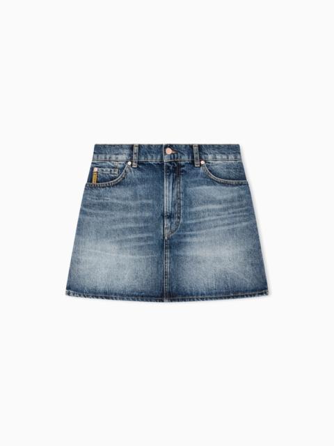 EMPORIO ARMANI MIDI SKIRT IN FLUID FABRIC