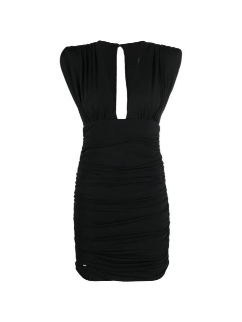 PHILIPP PLEIN Wrinkles ruffle-detail mini dress