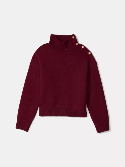 kate spade Turtleneck With Bauble Buttons
