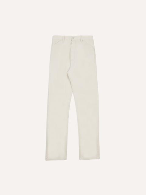 Drake's Ecru 12.7oz Selvedge Denim Painter Pants