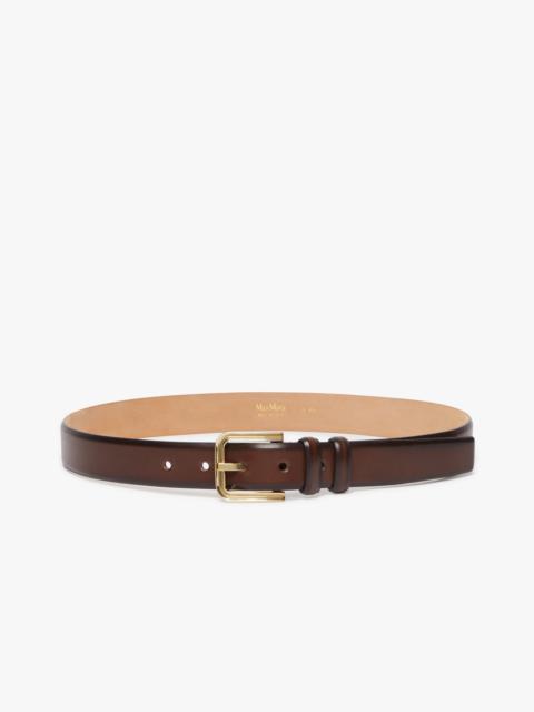 Max Mara MBELT30 Leather buckle belt