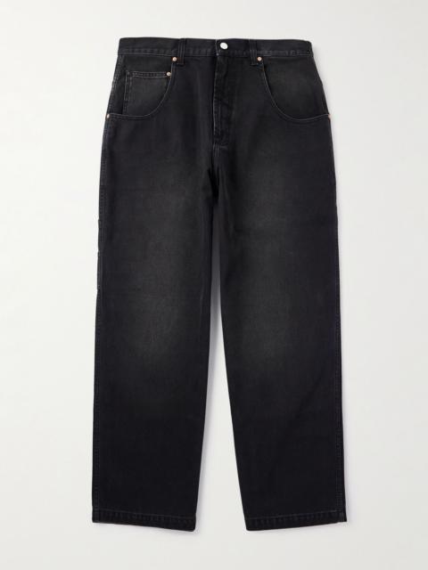 VETEMENTS Hip-Hop Straight-Leg Jeans Black