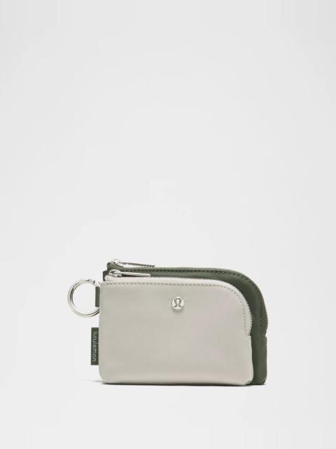 lululemon Double Zip Clippable Card Pouch