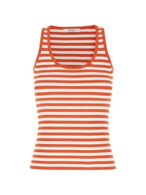 Max Mara Ghiro striped ribbed-knit top
