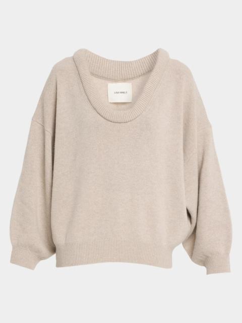 LISA YANG Doria Scoop-Neck Cashmere Sweater