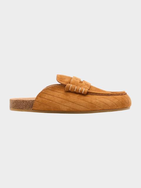 JW Anderson Suede Stitch Loafer Mules