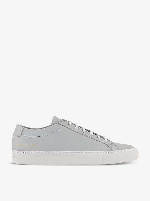 Achilles Contrast Bumpy low-top leather trainers