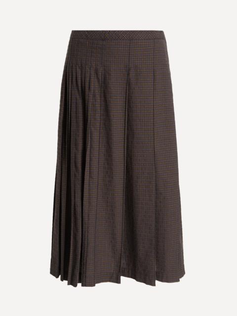YMC Rosetta Pleated Midi Skirt