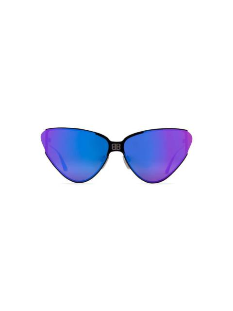 BALENCIAGA Shield 2.0 Cat Sunglasses in Pink