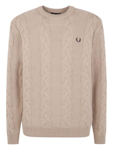 Fred Perry cable-knit sweater