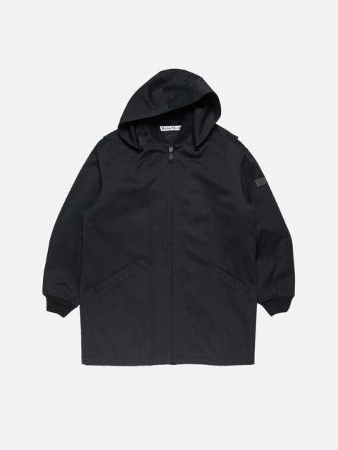 Acne Studios Twill jacket with hood - Black