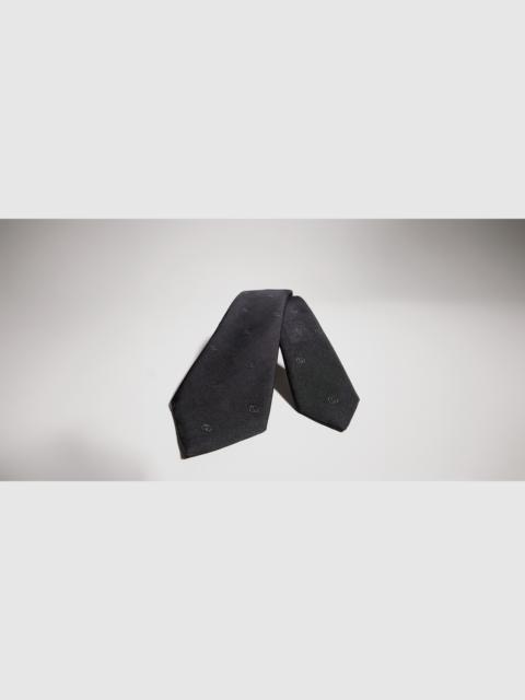 GUCCI Double G silk jacquard tie