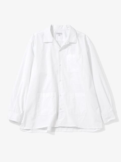 Engineered Garments Classic Over Shirt for Nepenthes NY and Blue in Green - White Broadcloth