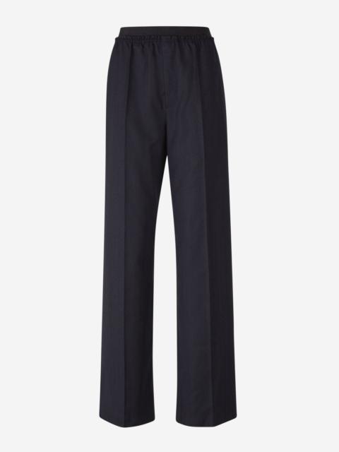 Bottega Veneta STRIPED MOTIF WOOL TROUSERS