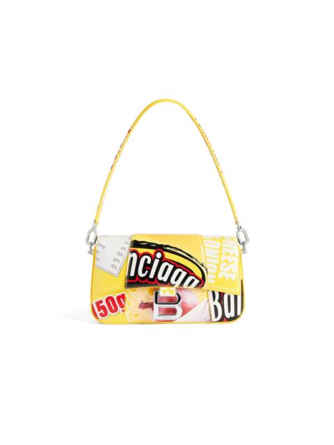 BALENCIAGA Women's Hourglass Sling Bag Small in Yellow